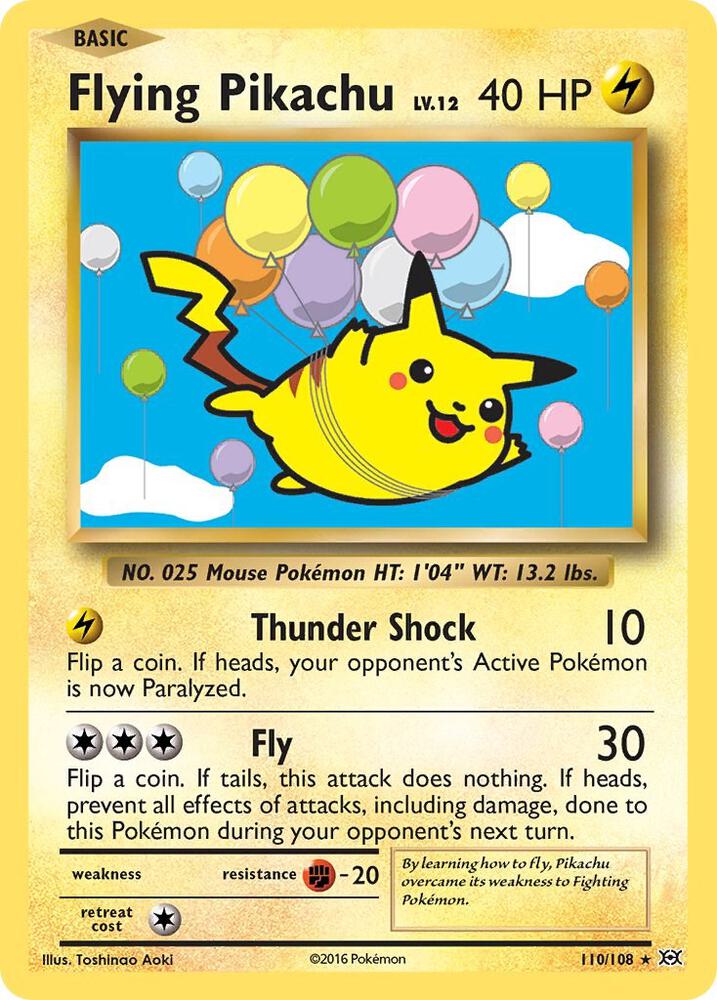 Flying Pikachu 110/108 XY Evolutions