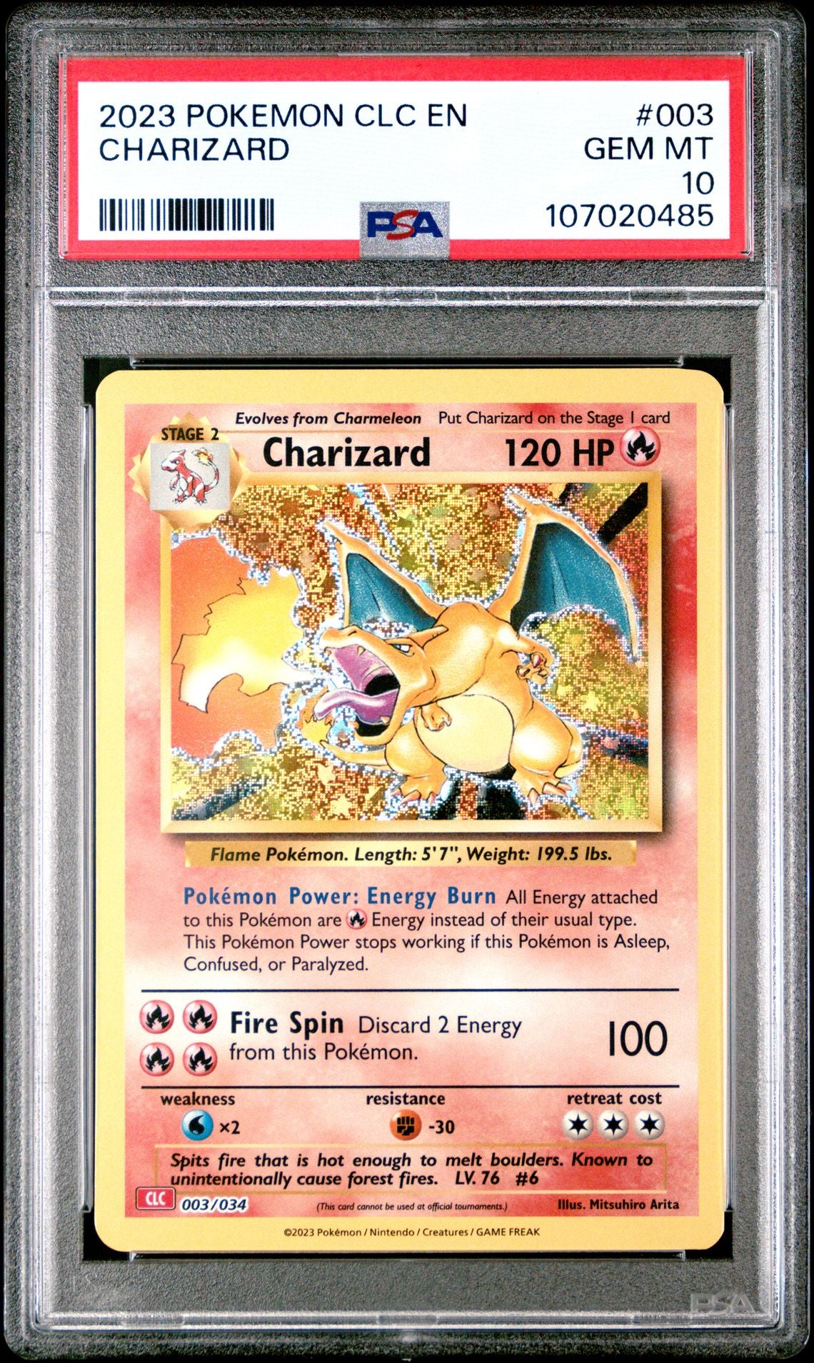 Charizard 003/034 Trading Card Game Classic PSA 10 #107020485