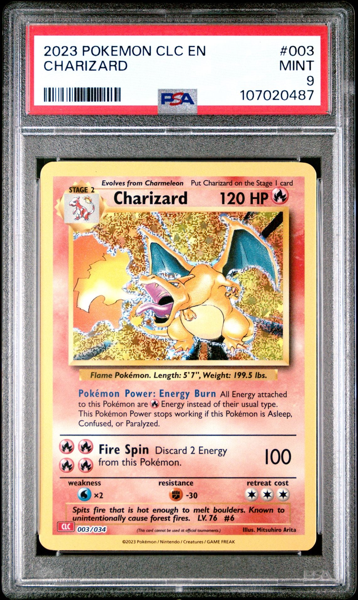 Charizard 003/034 Trading Card Game Classic PSA 9 #107020487