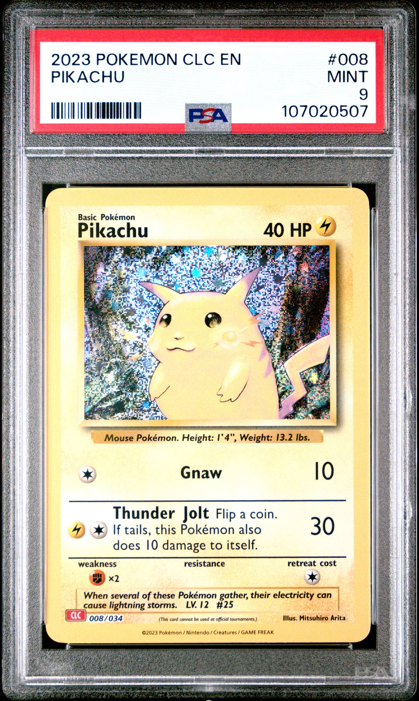 Pikachu 008/034 Trading Card Game Classic PSA 9 #107020507
