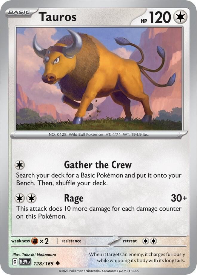 Tauros 128/165 Scarlet & Violet 151