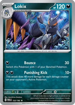 Lokix 122/182 Scarlet & Violet: Paradox Rift TCG Best Value Collectibles Lokix 122/182 Scarlet & Violet: Paradox Rift TCG Best Value Collectibles