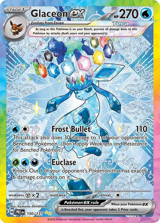 Glaceon ex 150/131 Scarlet & Violet: Prismatic Evolutions