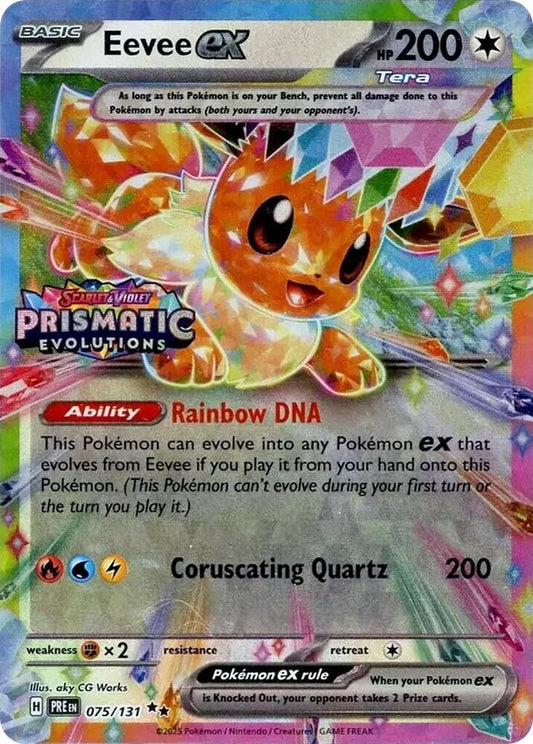 Eevee ex 075/131 (Prismatic Evolutions Stamp)