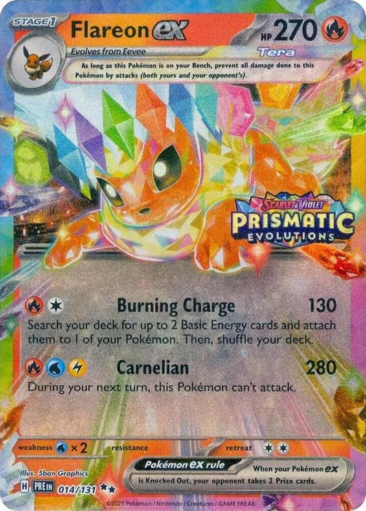 Flareon ex 014/131 (Prismatic Evolutions Stamp)