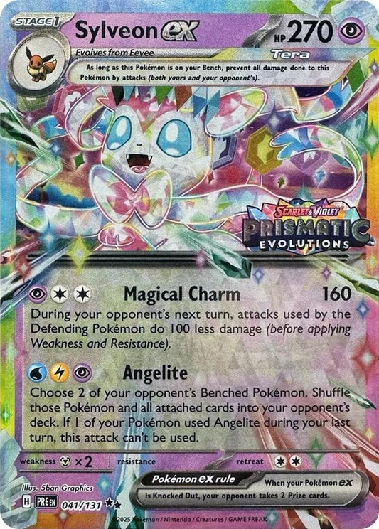 Sylveon ex 041/131 (Prismatic Evolutions Stamp)