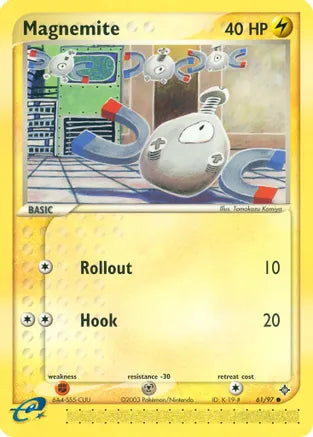 Magnemite 61/97 EX Series: Dragon