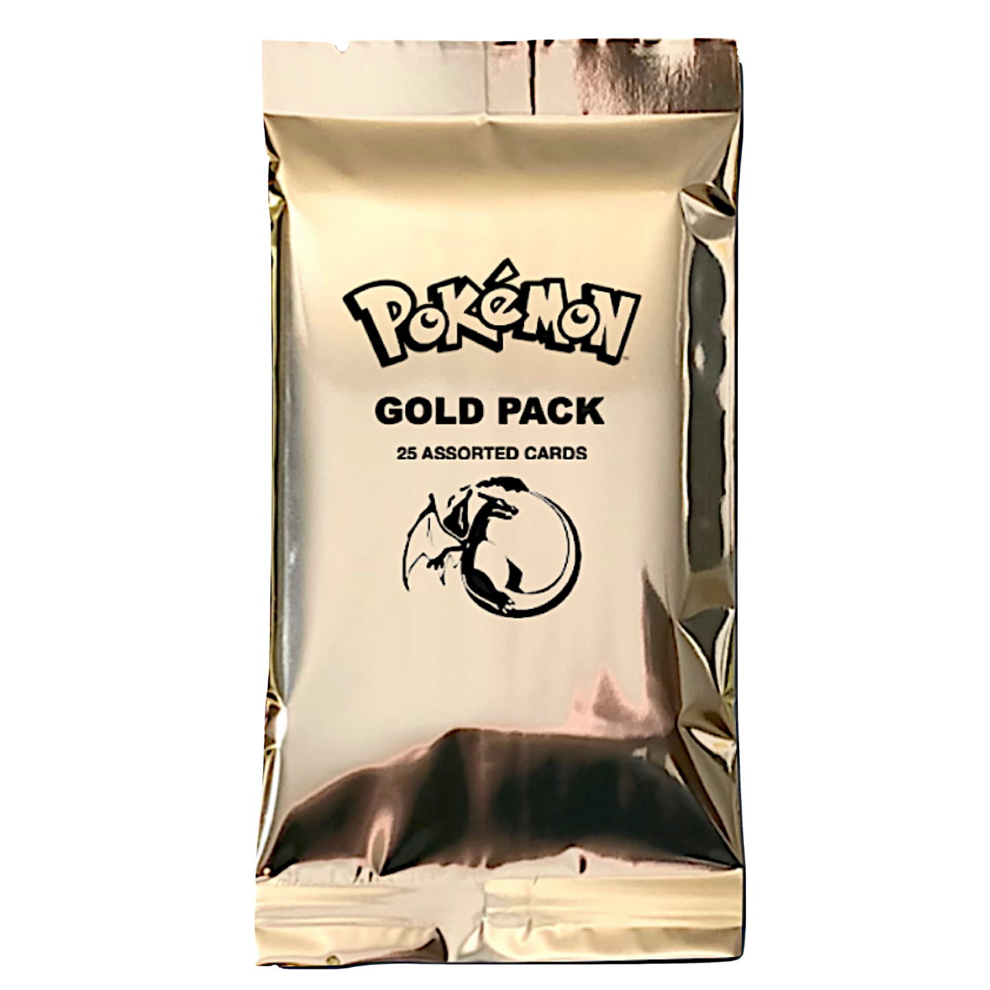 Pokémon Gold Pack Bundle 4 Packs & 1 Pokémon Official Playmat