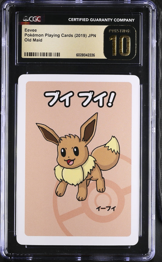 Eevee Old Maid Japanese Pokemon Playing Cards CGC PRISTINE 10 #6028042226