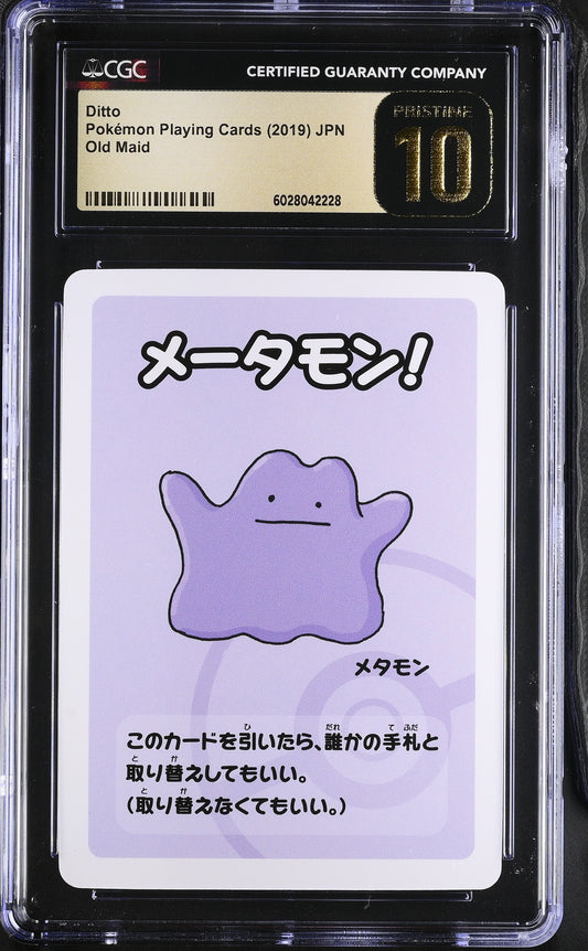 Ditto Old Maid Japanese Pokemon Playing Cards CGC PRISTINE 10 #6028042228