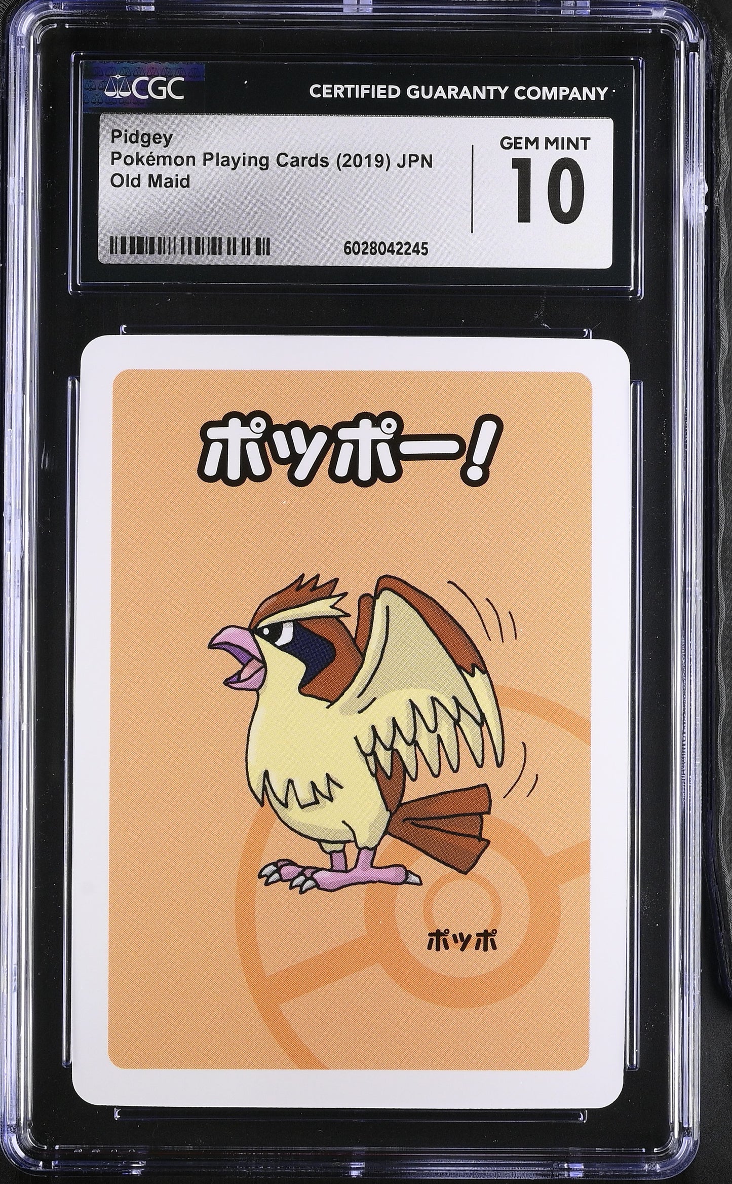 Pidgey Old Maid Japanese Pokemon Playing Cards CGC 10 #6028042245