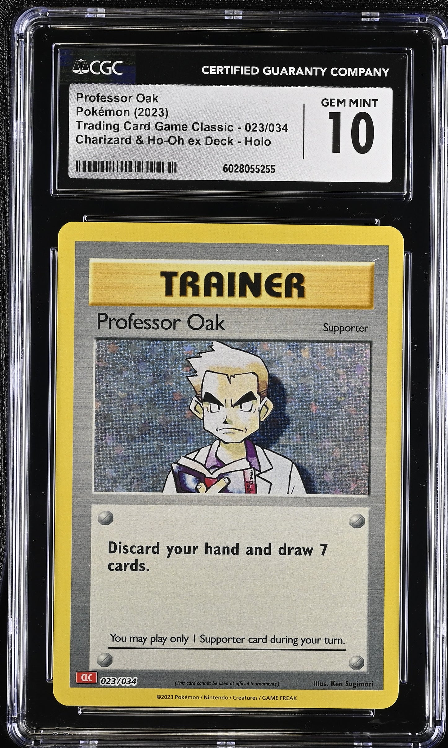 Professor Oak 023/034 Trading Card Game Classic CGC 10 #6028055255