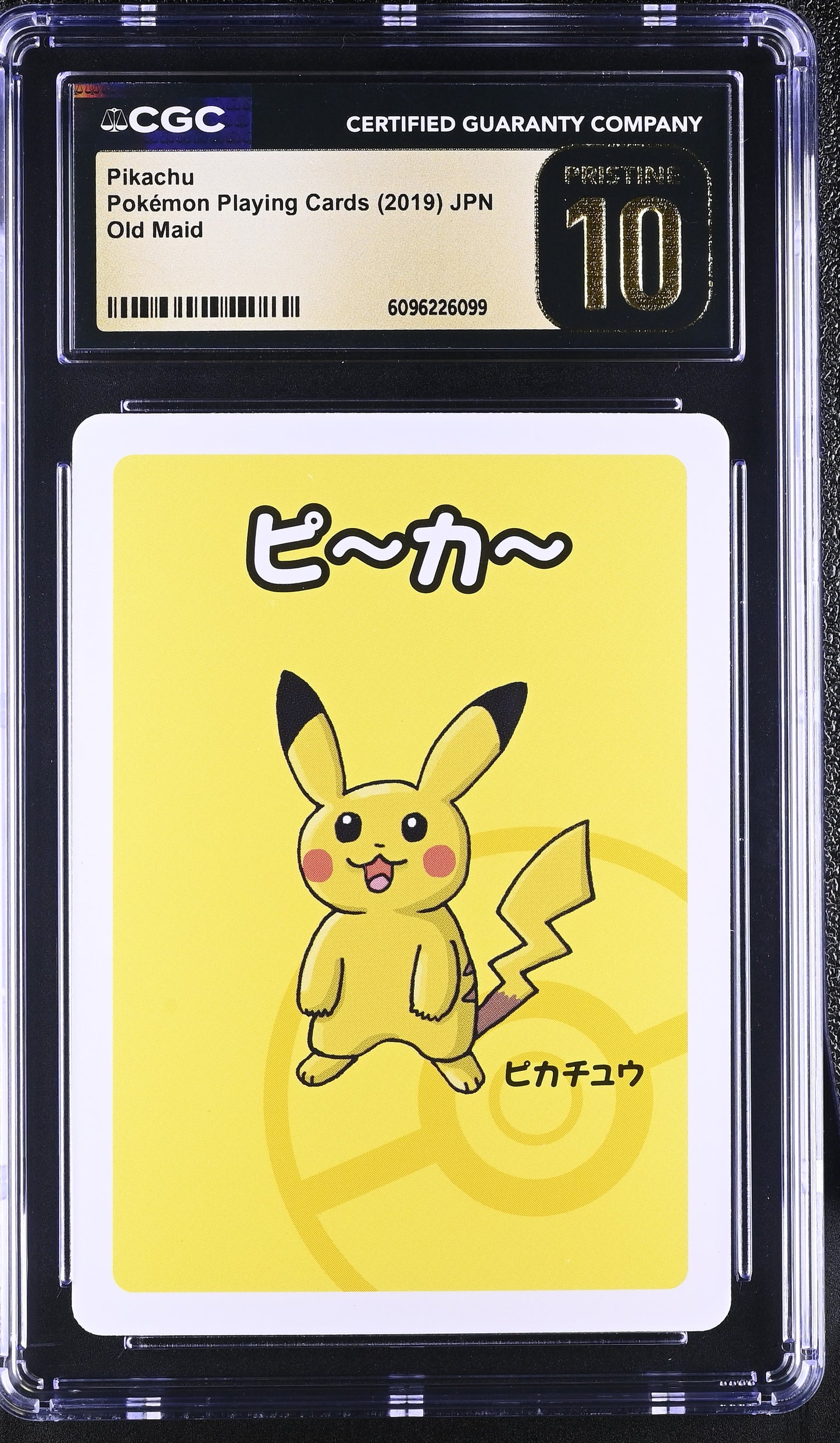 Pikachu Old Maid Japanese Pokemon Playing Cards CGC PRISTINE 10