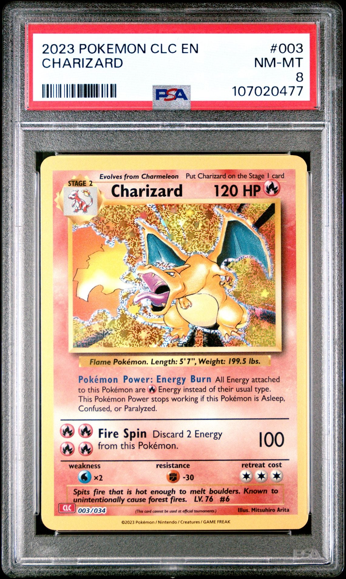 Charizard 003/034 Trading Card Game Classic PSA 8 #107020477