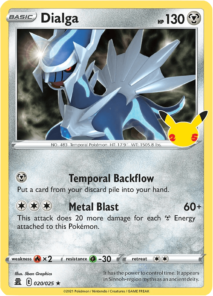 Dialga 020/025 Celebrations 25th Anniversary TCG Best Value Collectibles Dialga 020/025 Celebrations 25th Anniversary TCG Best Value Collectibles