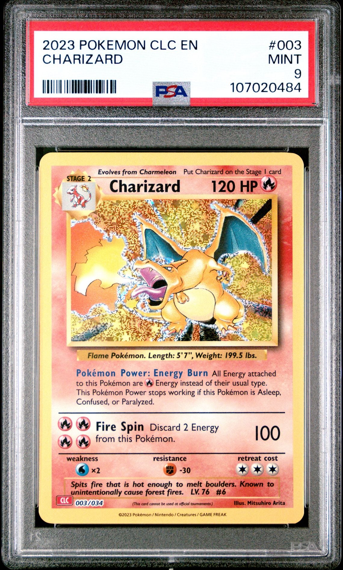 Charizard 003/034 Trading Card Game Classic PSA 9 #107020484