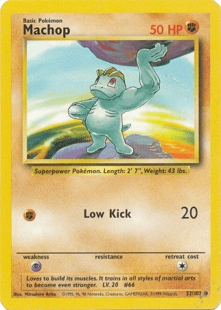 Machop 52/102 Base Set Unlimited - TCG Best Value Collectibles