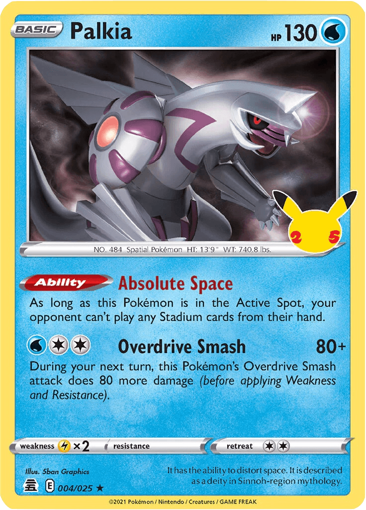Palkia 004/025 Celebrations 25th Anniversary TCG Best Value Collectibles Palkia 004/025 Celebrations 25th Anniversary TCG Best Value Collectibles