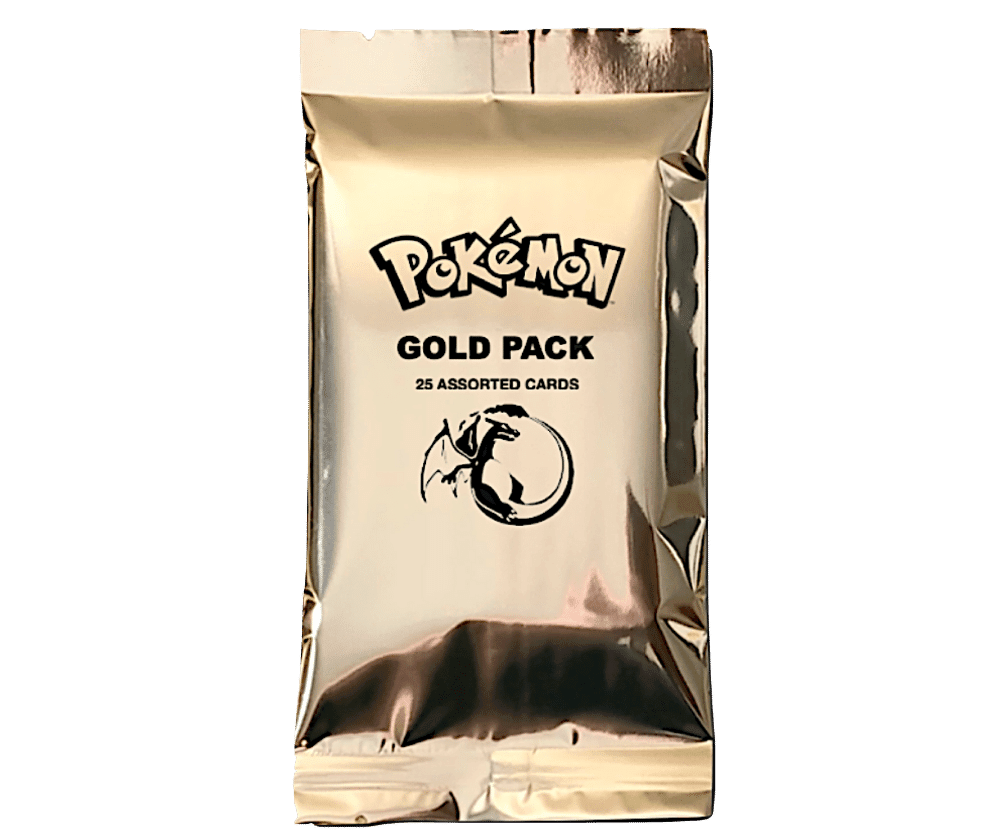 Pokémon Gold Pack 25 Official TCG Cards Including GX, EX, VMAX, VSTAR, V, & HOLOS - TCG Best Value Collectibles