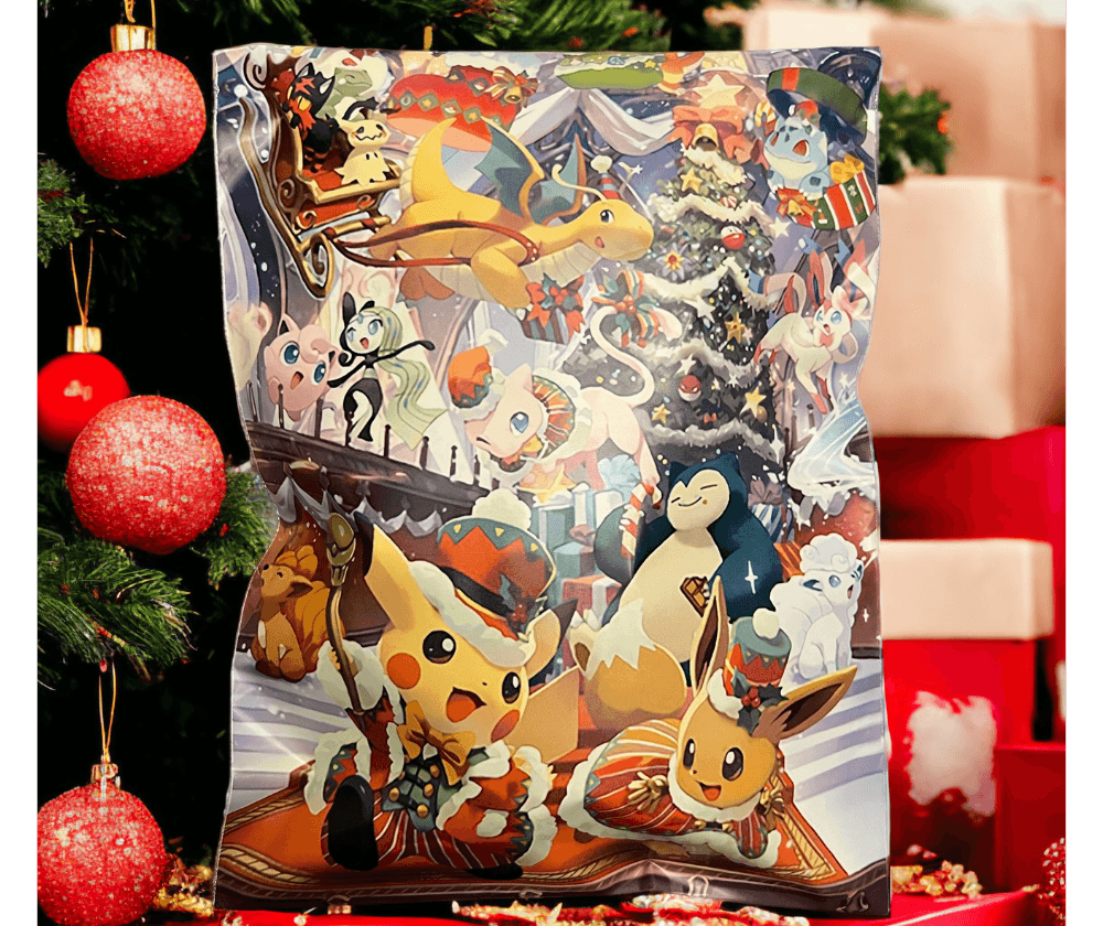 Pokémon Gold Pack Christmas Bundle with Exclusive Packaging - TCG Best Value Collectibles