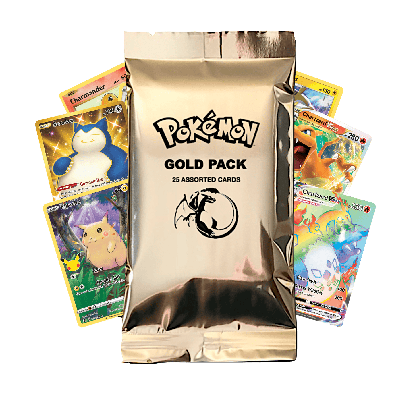 Pokémon Gold Pack Christmas Bundle with Exclusive Packaging - TCG Best Value Collectibles