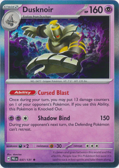 Dusknoir 037//131 Scarlet & Violet: Prismatic Evolutions