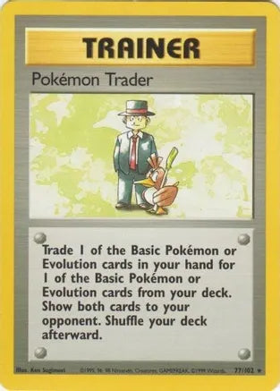 Pokémon Trader 77/102 Base Set Unlimited