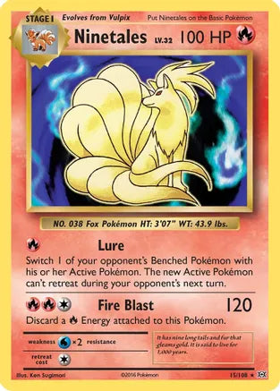 Ninetales 15/108 XY: Evolutions