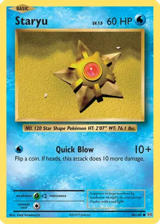 Staryu 30/108 XY Evolutions