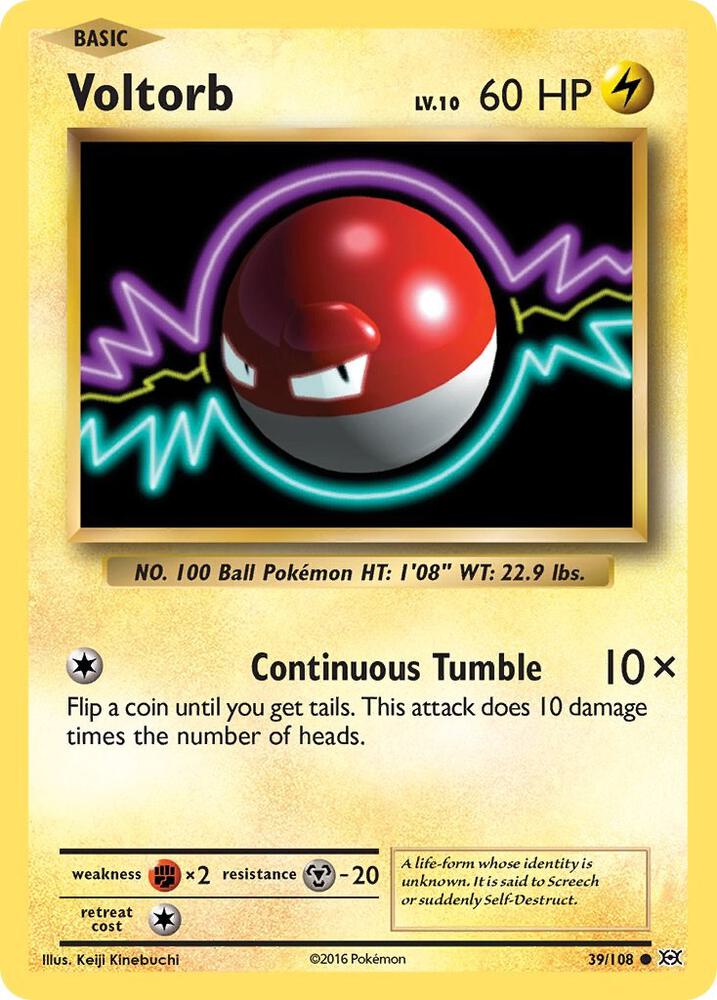 Voltorb 39/108 XY Evolutions