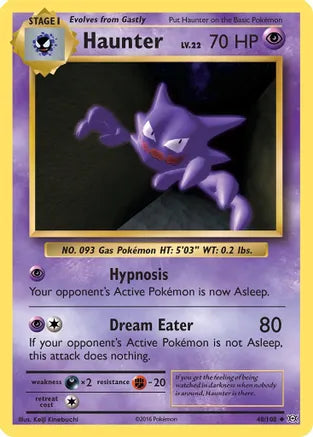 Haunter 48/108 XY Evolutions