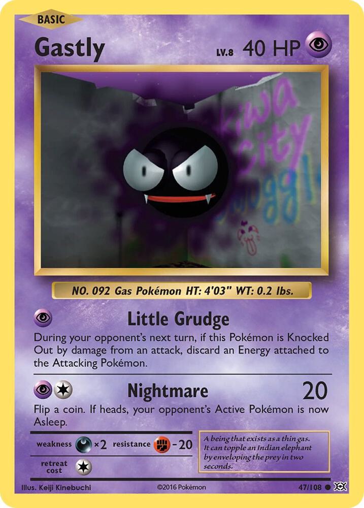 Gastly 47/108 XY Evolutions