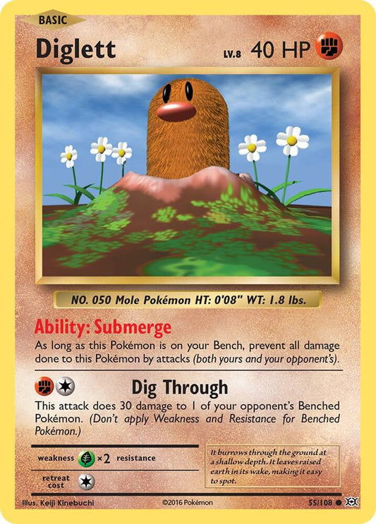 Diglett 55/108 XY Evolutions