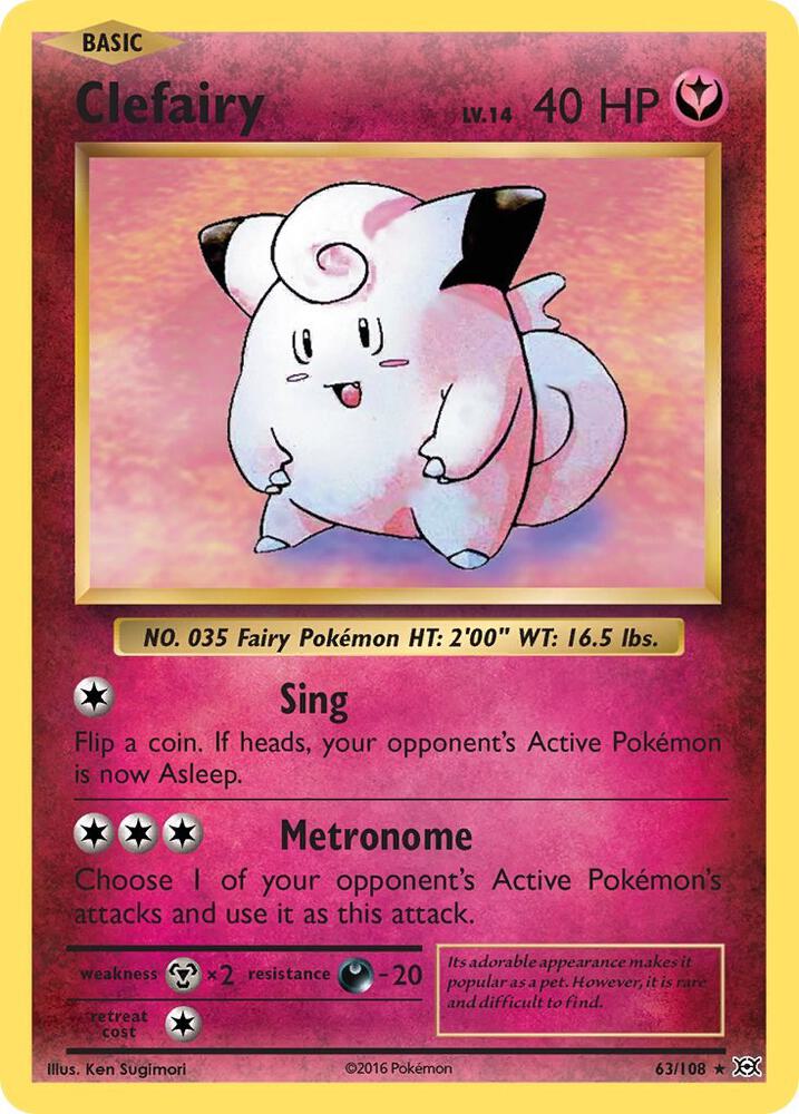 Clefairy 63/108 XY Evolutions