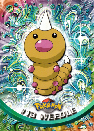 Weedle #13 Topps TV Pokémon Animation Edition