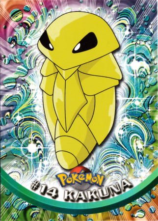 Kakuna #14 Topps TV Pokémon Animation Edition