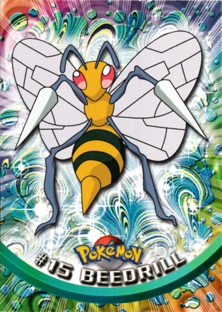 Beedrill #15 Topps TV Pokémon Animation Edition