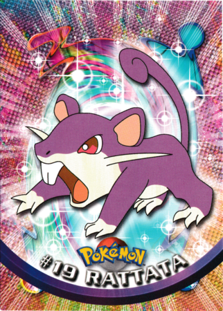 Rattata #19 Topps TV Pokémon Animation Edition