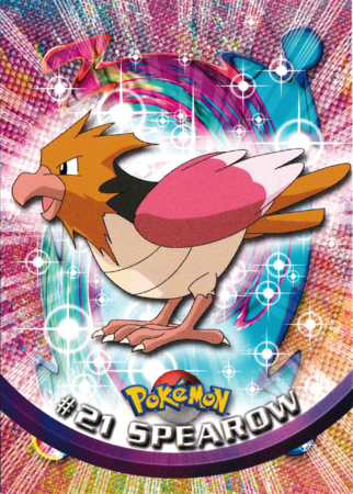 Spearow #21 Topps TV Pokémon Animation Edition