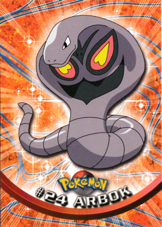 Arbok #24 Topps TV Pokémon Animation Edition