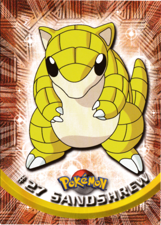 Sandshrew #27 Topps TV Pokémon Animation Edition