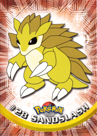 Sandslash #28 Topps TV Pokémon Animation Edition