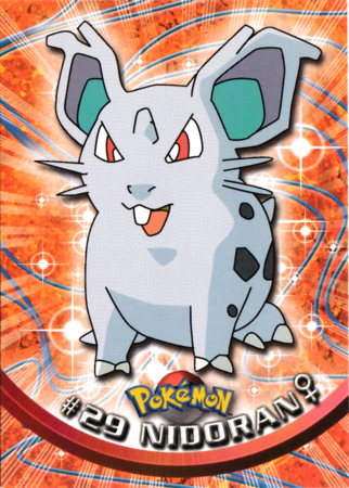 Nidoran #29 Topps TV Pokémon Animation Edition