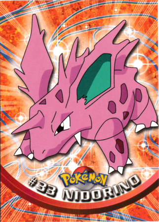 Nidorino #33 Topps TV Pokémon Animation Edition