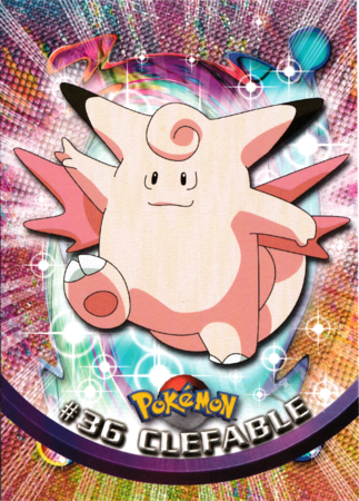 Clefable #36 Topps TV Pokémon Animation Edition