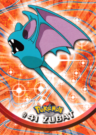 Zubat #41 Topps TV Pokémon Animation Edition