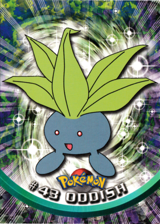 Oddish #43 Topps TV Pokémon Animation Edition