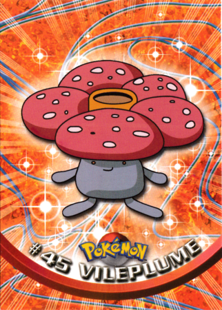 Vileplume #45 Topps TV Pokémon Animation Edition