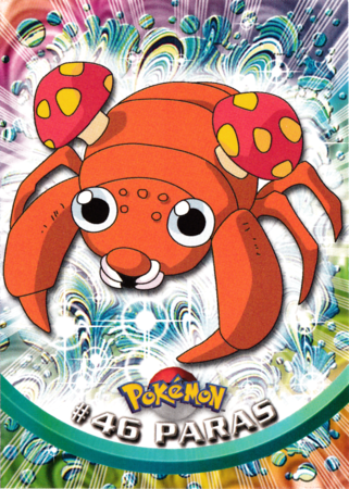 Paras #46 Topps TV Pokémon Animation Edition