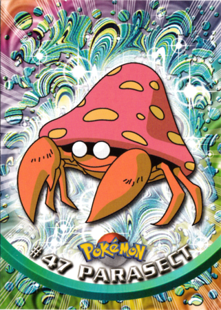 Parasect #47 Topps TV Pokémon Animation Edition